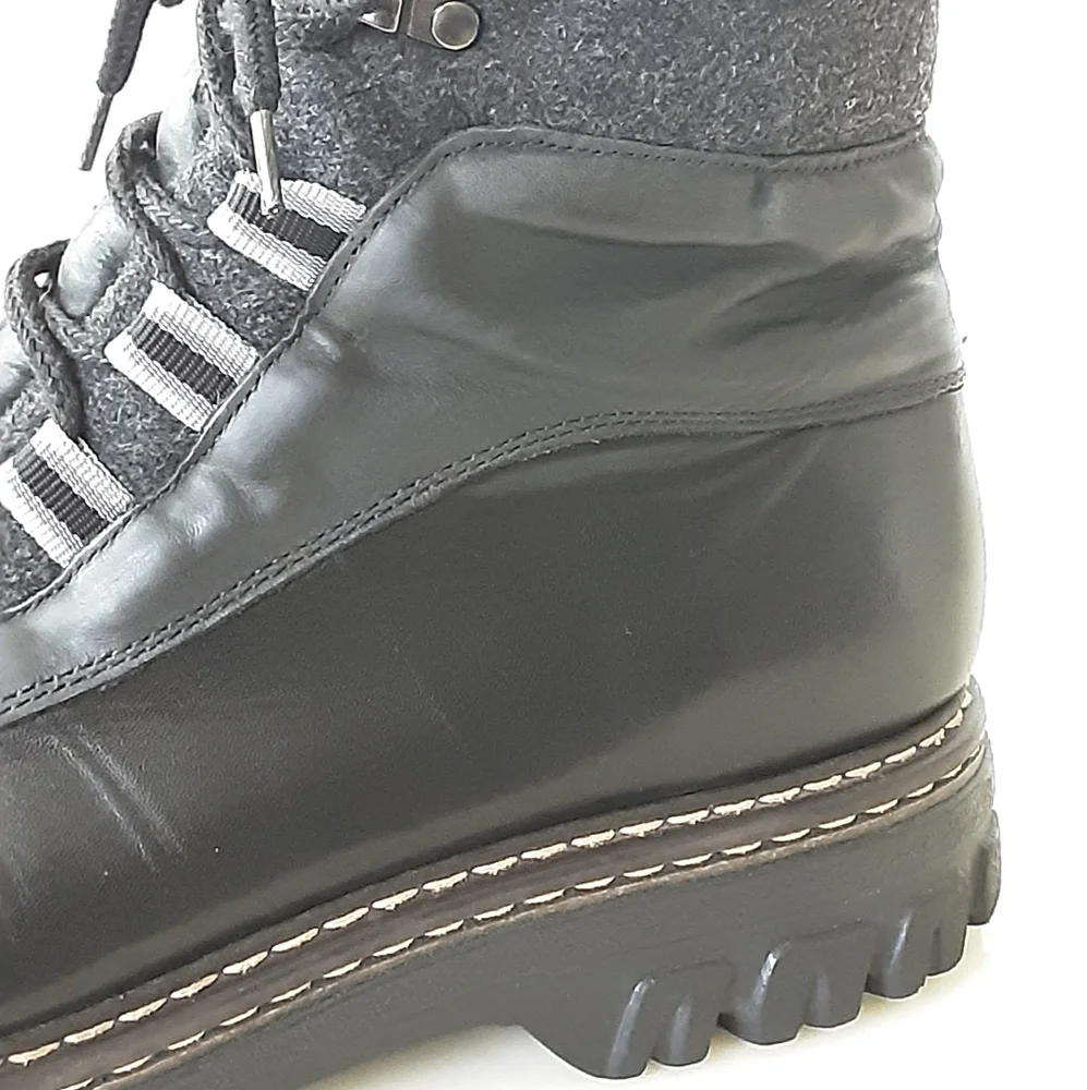 BLONDO Mens 2 Tone Leather Lace Up Insulated Waterproof Combat Ankle Boots Sz 12